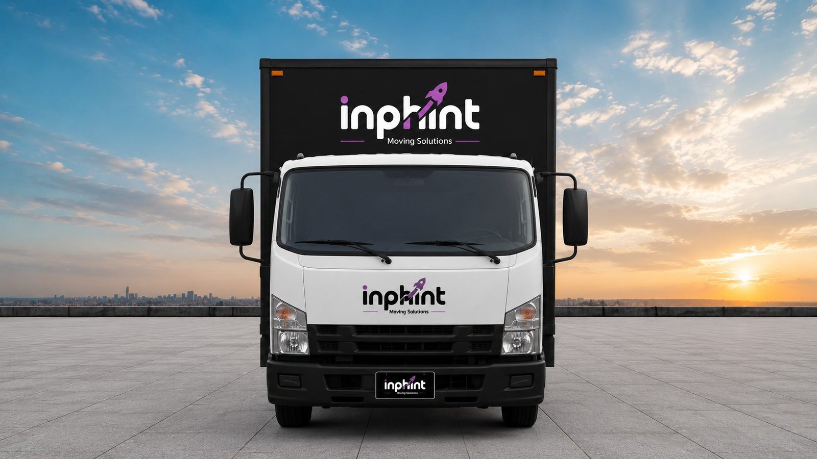 Inphint truck, front view